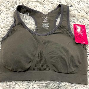 H2Gear Gray Sports‎ bra Size Small Padded Wireless